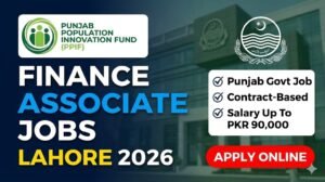 Finance Associate Jobs in Lahore 2026 – Punjab Population Innovation Fund (PPIF)