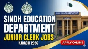 Govt Jobs in Sindh Education Department Karachi