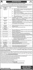 Cadet College Killa Abdullah Chaman Balochistan Jobs 2026