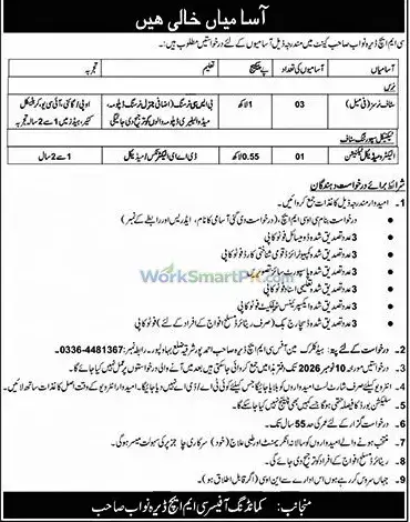 CMH Dera Nawab Sahib Jobs 2026 Advertisement